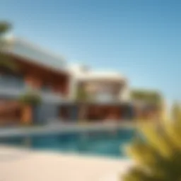 Exterior view of the Nobu Residence showcasing its modern architectural design