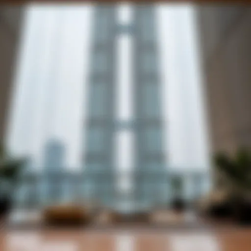 Stunning view of Noora Tower showcasing its unique architectural features