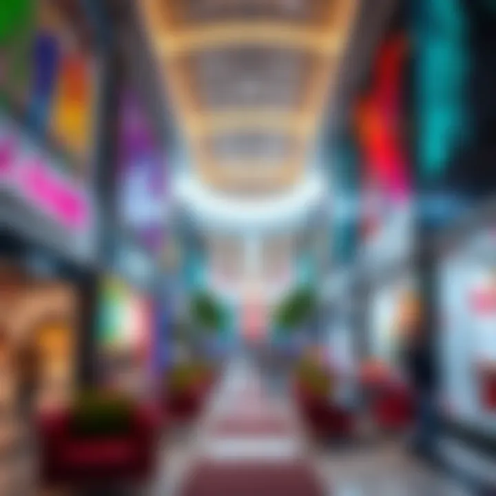 Vibrant Retail Spaces Inside Oasis Mall Centrepoint Interior shot of Oasis Mall Centrepoint featuring vibrant retail spaces