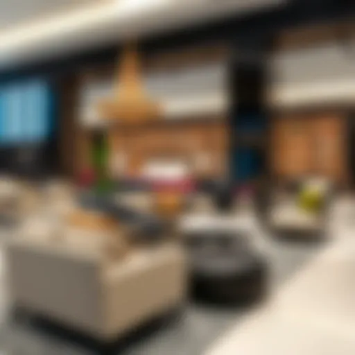 Showcase of modern furniture at Pan Emirates in Abu Dhabi