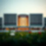 A breathtaking view of the Pavilion at the Beach JBR showcasing its modern architectural design.