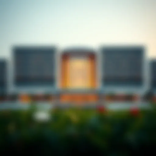 A breathtaking view of the Pavilion at the Beach JBR showcasing its modern architectural design.