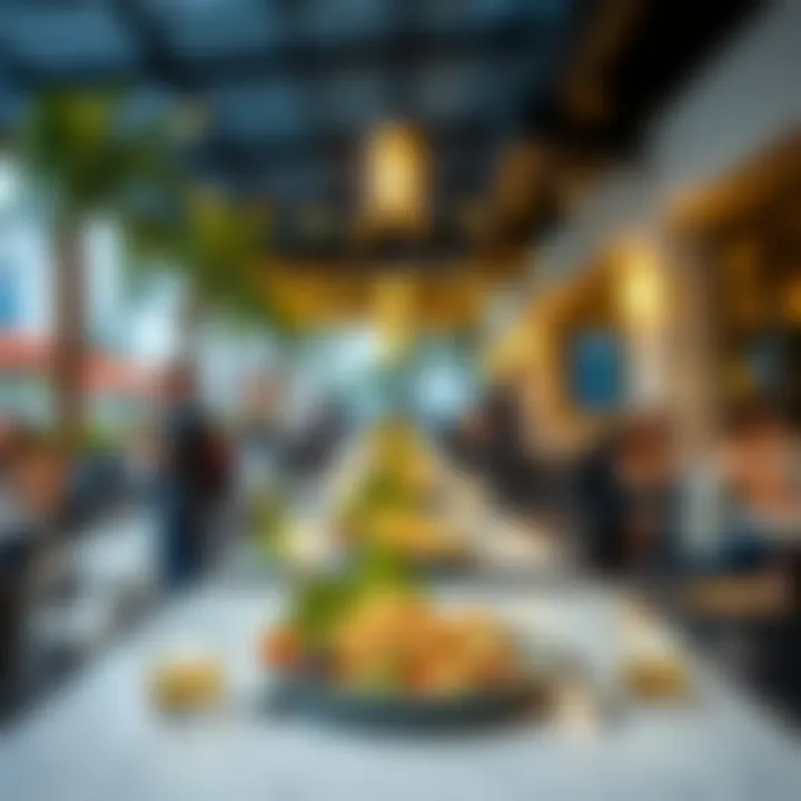 Culinary Delights at Pavilion’s Outdoor Dining A vibrant outdoor dining scene at the Pavilion, highlighting diverse culinary options.