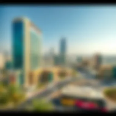 Vibrant Surroundings of Al Barsha Panoramic view of Al Barsha highlighting its vibrant surroundings