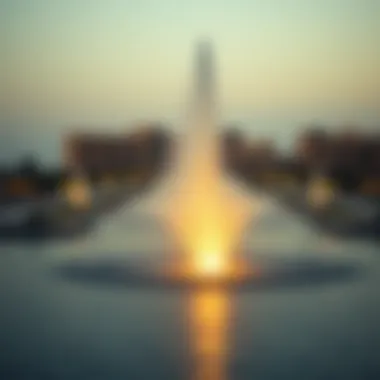Cultural significance of the Pointe Palm Jumeirah Fountain in Dubai