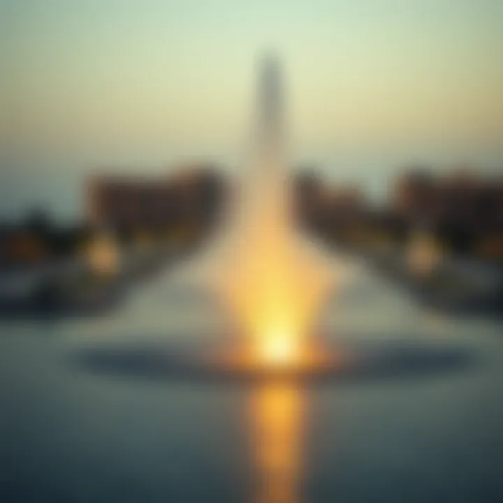Cultural significance of the Pointe Palm Jumeirah Fountain in Dubai