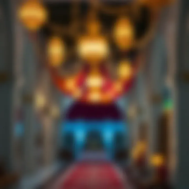 Traditional decorations and cultural elements displayed during Eid celebrations.