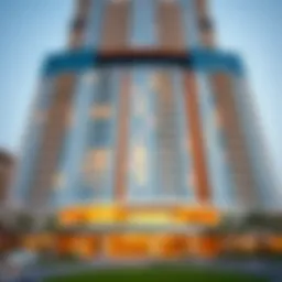 Stunning facade of Sahara Tower 4 showcasing modern architecture