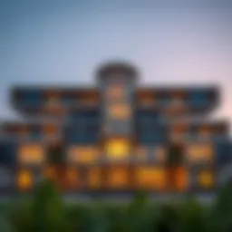 Exterior view of Saleh Bin Lahej Majan Building showcasing modern design