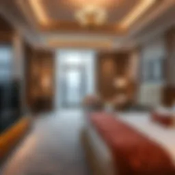 Luxurious Satwa hotel room interior showcasing elegance and comfort.