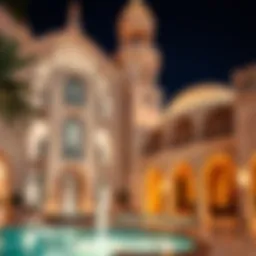 Stunning view of Shawarman Al Qasba showcasing its unique architectural style