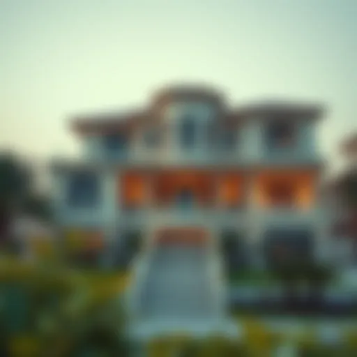 Luxurious villa exterior in Sienna Lakes