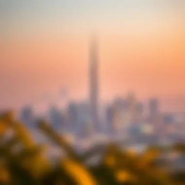 Panoramic Skyline with Al Safa Tower Panoramic skyline featuring Al Safa Tower