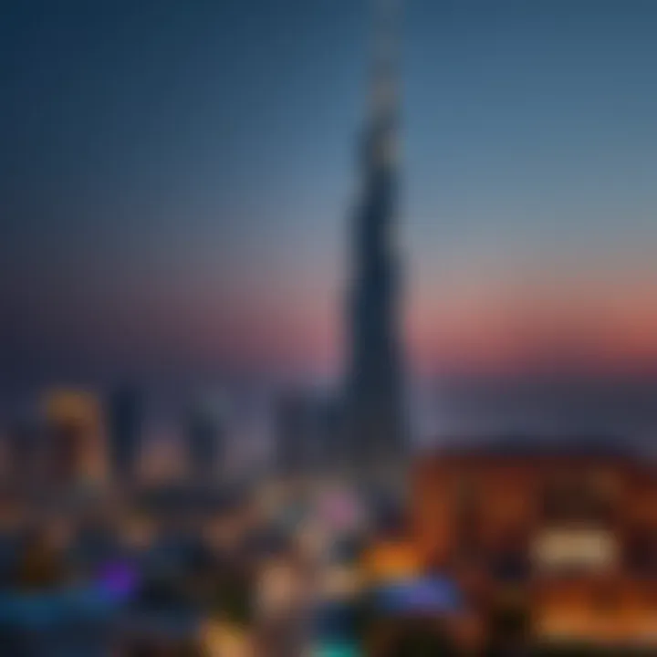 Al Safa Tower at Dusk Stunning view of Al Safa Tower at dusk