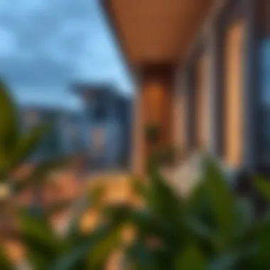 Functional and Safe Balcony Design Functional balcony layout with safety features and seating