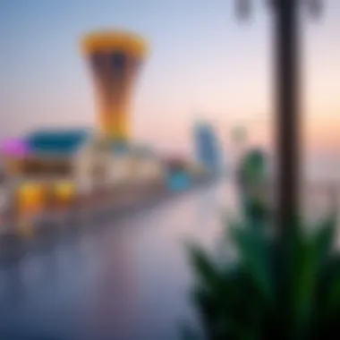 Architectural Marvel of the Boardwalk A stunning view of the Boardwalk showcasing its architectural beauty and vibrant atmosphere.
