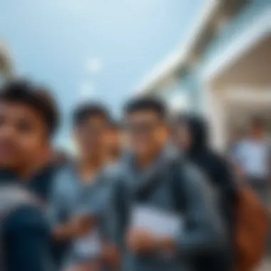 International students arriving in Dubai