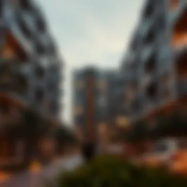 Modern student housing complex in Dubai