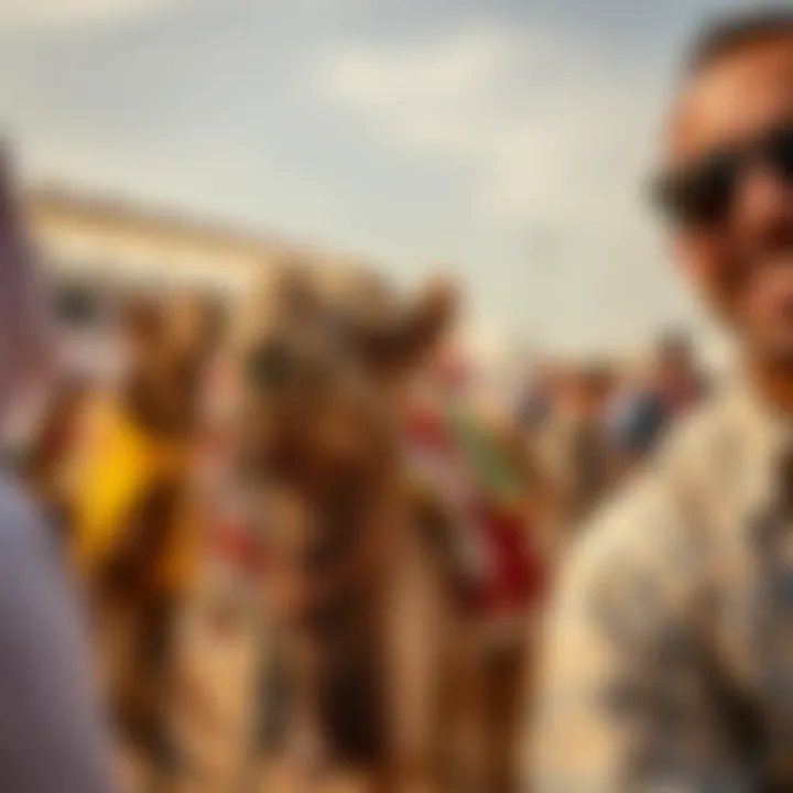 The Thrill of Camel Racing Spectators enjoying a camel race event