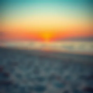 Sunset Serenity: The Magic of Dubai's Hidden Beaches A tranquil sunset over an undiscovered beach