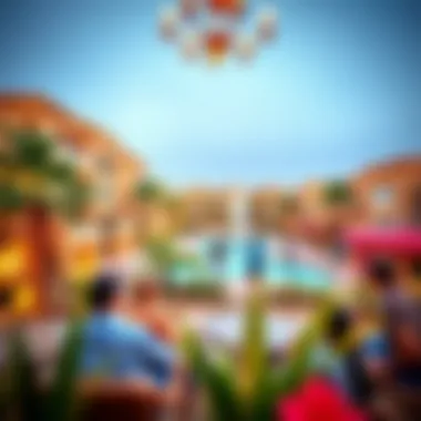 Vibrant community atmosphere within The Lakes Club residential area.