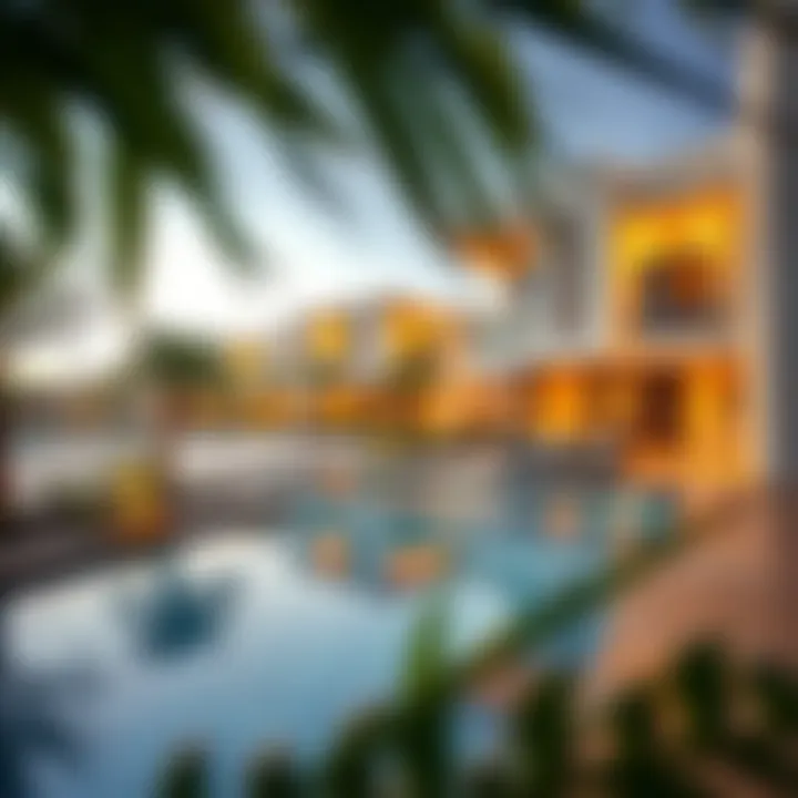 Elegant residential properties in The Lakes Club reflecting modern architecture.