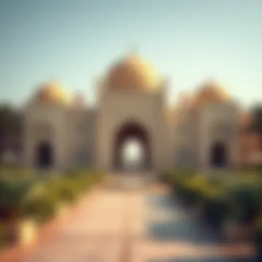 Cultural landmarks within Al Safa Park reflecting Dubai's heritage