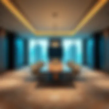 Sophisticated Conference Room at The Oberoi Hotel Business Bay Sleek business conference room at The Oberoi Hotel designed for professional gatherings