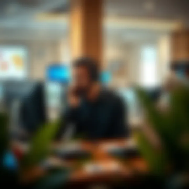 Exceptional Customer Support Customer service representative assisting a client on the phone