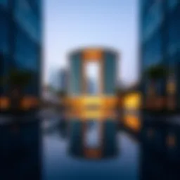 Stunning architectural view of Tulip Binghatti reflecting Dubai's skyline