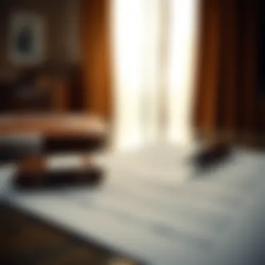 A close-up of official documents and a pen