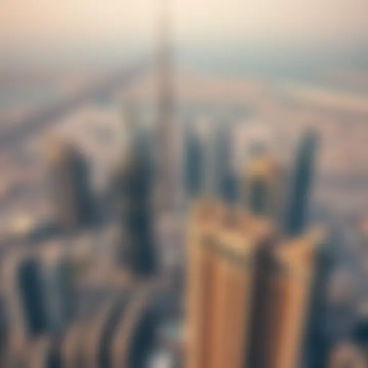 Aerial view of Dubai showcasing modern architecture