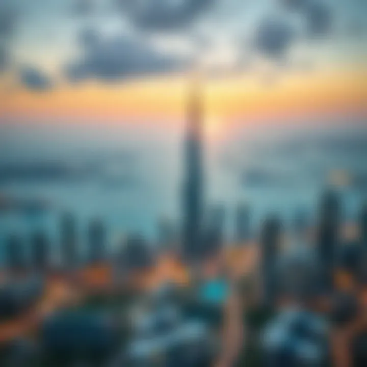 Stunning skyline view of Dubai