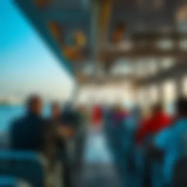 Onboard Experience of Dubai RTA Ferry Passengers onboard enjoying the ferry experience in Dubai