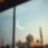 Symbol of Ramadan's Commencement Crescent moon symbolizing the beginning of Ramadan