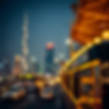 Dubai skyline illuminated during Ramadan nights