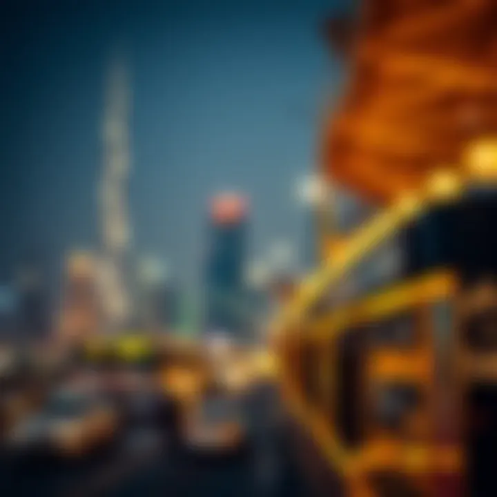 Dubai skyline illuminated during Ramadan nights