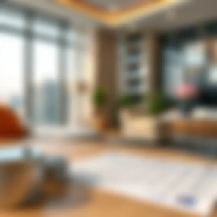 A visual representation of property management and service charge calculations