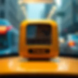 Taxi fare meter displaying charges in Dubai