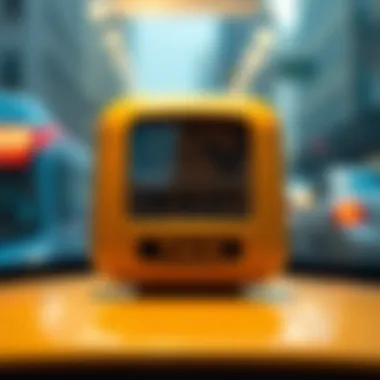 Taxi fare meter displaying charges in Dubai