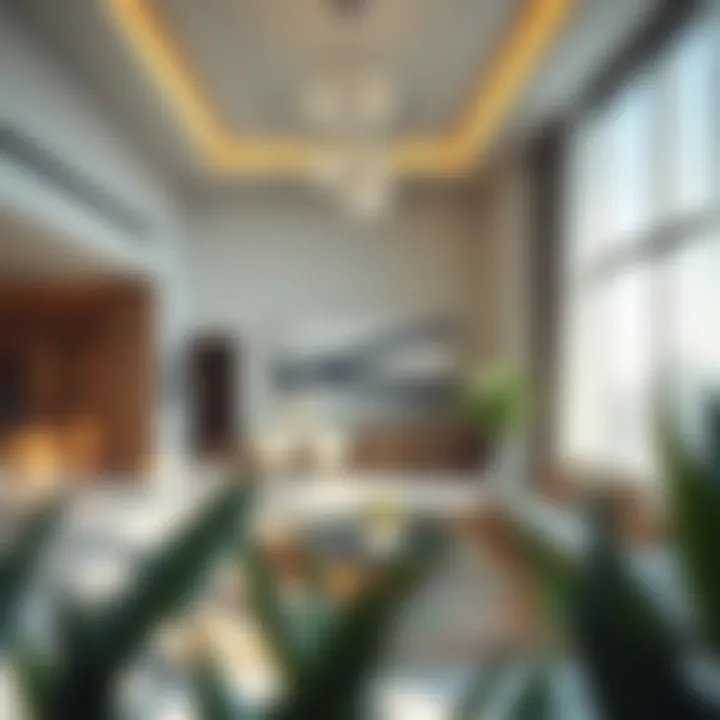 Interior shot of One Building illustrating luxury living spaces