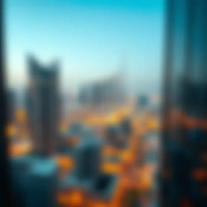 Panoramic skyline view from One Building highlighting Dubai's urban landscape