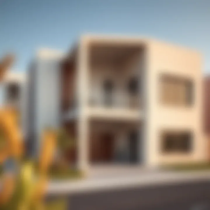 Residential Property in Wheatfields Al Ghadeer A modern residential property in Wheatfields Al Ghadeer, emphasizing architectural design